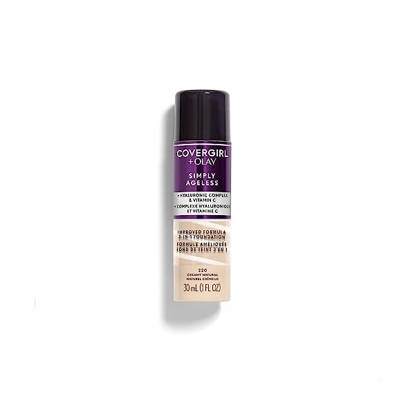 COVERGIRL Simply Ageless 3-in-1 Liquid Foundation - Creamy Natural 220