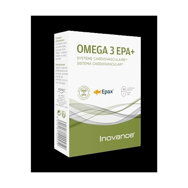 INOVANCE Omega 3 EPA+ 30 Perles, Noir, Standard