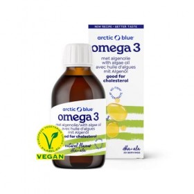 Huile végétale Omega 3 150 ml - 100 % végétale avec huile dalgues - goût agréable, qualité certifiée sans substances nocives