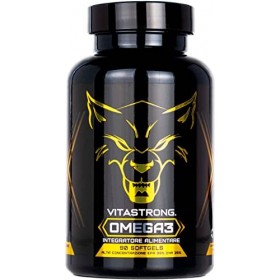 Omega 3 Huile de Poisson 2000mg - 700mg EPA et 500mg DHA Omega 3 par portion - Vitastrong Oméga 3 avec Vitamine E - Fish Oil 