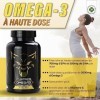 Omega 3 Huile de Poisson 2000mg - 700mg EPA et 500mg DHA Omega 3 par portion - Vitastrong Oméga 3 avec Vitamine E - Fish Oil 