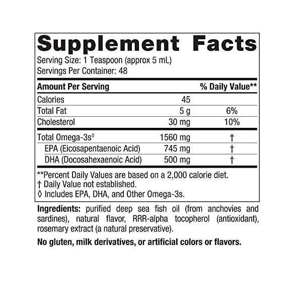 Nordic Naturals Omega-3, 1560mg Lemon - 237 ml.
