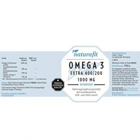 naturafit Omega 3 Extra 400/200 Kapseln, 80 pc Capsules