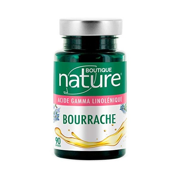 Boutique Nature - Complément Alimentaire - Bourrache - 270 Capsules - Lutte contre le dessèchement de la peau - Format ECO