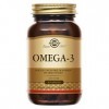 Solgar Omega 3 - Cardiovasculaire - Acide Gras essentiel pour lorganisme - Formule concentrée - Complément Alimentaire - Fla