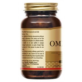 Solgar Omega 3 - Cardiovasculaire - Acide Gras essentiel pour lorganisme - Formule concentrée - Complément Alimentaire - Fla