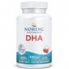 Nordic Naturals, DHA, 830mg dOméga-3, Huile de Poisson avec EPA et DHA, Goût Fraise, 90 Capsules molles, Testé en Laboratoir