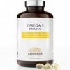 Omega 3 Santerra - 200 Capsules de 500 mg d’Huile de Poisson, EPA DHA