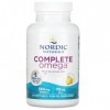 Nordic Naturals Complete Omega-3, 565mg, Avec huile de bourrache et GLA, 120 Capsules molles, Goût de citron, Testé en Labora