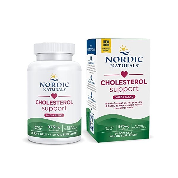 LDL Omega, avec levure de riz rouge et de CoQ10, 1000 mg - Nordic Naturals