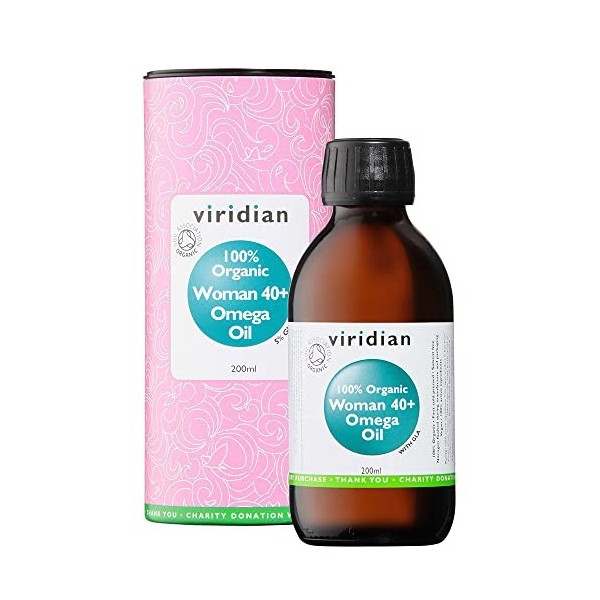 Viridian 100% Organic Woman 40+ Omega huile 200ml