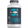 Huile de Poisson Omega 3 | 1000mg | 360 gélules | Sans OGM, Sans Gluten | Première Pression à Foid, Rafinement et Filtrage Mo