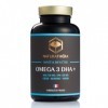 Naturathéra OMÉGAS 3 DHA + - Dosage Fort - O3 & Pureté - Sans Odeur - Anti-inflammatoire - Complément Alimentaire Cerveau Coe