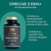 Naturathéra OMÉGAS 3 DHA + - Dosage Fort - O3 & Pureté - Sans Odeur - Anti-inflammatoire - Complément Alimentaire Cerveau Coe