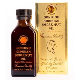 Huile de noix de cèdre de Sibérie de qualité supérieure enrichie de argousier, 100ml, extra vierge, sortie des pressoirs en b