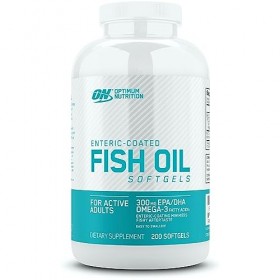 Optimum Nutrition Fish Oil Enteric Coated Omega 3 Capsules, complément alimentaire pour hommes et femmes, source dacides gra