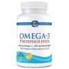 Nordic Naturals, Omega-3 Phospholipids, avec Phosphatidylcholine, 60 Capsules molles, Testé en Laboratoire, Sans Gluten, Sans