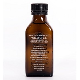 Huile de noix de cèdre de Sibérie de qualité supérieure enrichie de résine de cèdre 20 pourcent, 100ml, extra vierge, sortie 