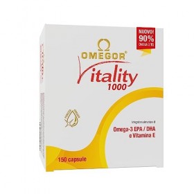 OMEGOR® Vitality 1000 - Huile de poisson avec 800 mg dEPA et de DHA par capsule | Le seul Omega 3 IFOS certifié 5 étoiles de