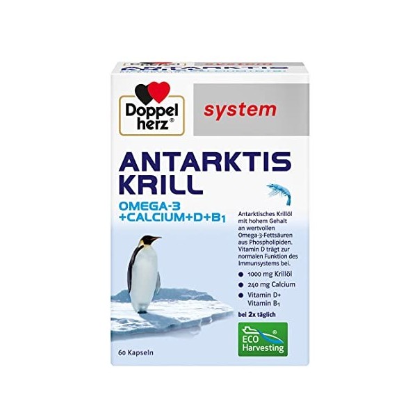 Doppelherz System Antarktis Krill, 60 pièces capsules