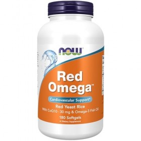 NOW Foods Red Omega Red Yeast Rice - 180 softgels