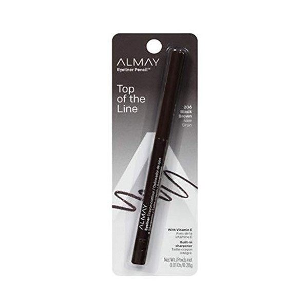 Almay Amazing Lasting 16 Hour Eye Pencil, Precise Black Brown 1 ea by Almay Eyeliner / Khôl / Crayon