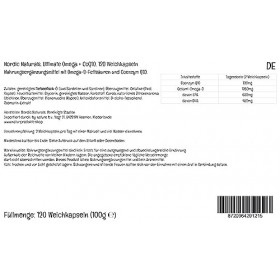 Nordic Naturals, Ultimate Omega-3 + CoQ10, 1280mg dOméga-3, avec EPA, DHA et Coenzyme Q10, Haute Dosé, Goût Citron, 120 Caps