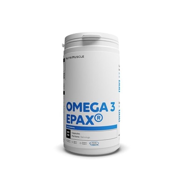 Oméga 3 Pur & Ultra-frais | Label Epax® • Haute Concentration • Huile de Poisson Sauvage • 0% Additif - 0% Excipient • Indice