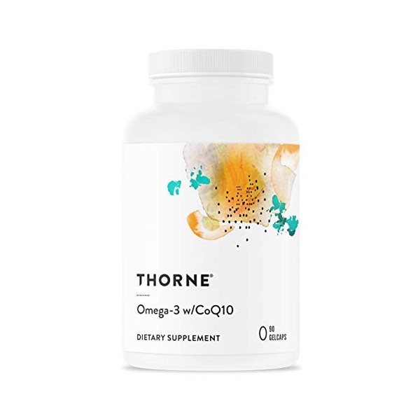 Thorne Research - Omega-3 au CoQ10 - Complément Omega 3 Acides Gras au CoQ10 - EPA et DHA - 90 Gélules