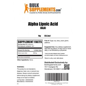 BULKSUPPLEMENTS.COM Alpha Lipoic Acid - 1KG