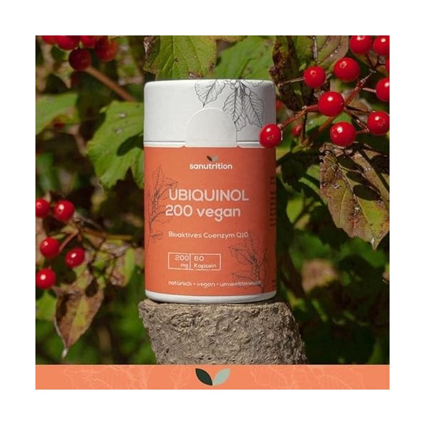 Ubiquinol 200 mg | 60 gélules | végétalien | Emballage papier 100% écologique
