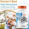 Doctors Best, High Absorption CoQ10 avec PQQ et BioPerine, 60 Capsules végétaliennes, Testé en Laboratoire, Sans Gluten, San