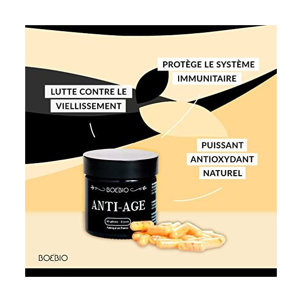 Anti-âge Bio - Gamme Spa - Antioxydant Lutte Contre le Vieillissement Cellulaire - Baie Goji, Acérola 17% Vit C, Coenzyme Q10