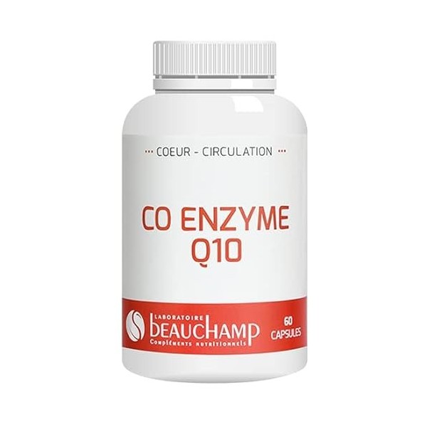 Laboratoire Beauchamp - Complément alimentaire COENZYME Q10-60 capsules - Aide à protéger des effets de lâge - Développé en 