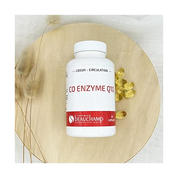 Laboratoire Beauchamp - Complément alimentaire COENZYME Q10-60 capsules - Aide à protéger des effets de lâge - Développé en 