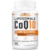 Coenzyme Q10 liposomale ubiquinol, dose élevée de 600 mg par portion, 300 mg par capsule, coenzyme Q10 antioxydant hautement 