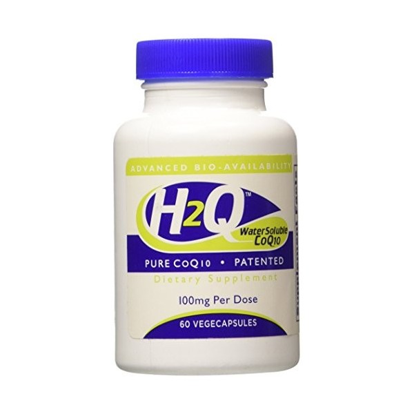 Santé à travers la nutrition - H2Q soluble dans leau CoQ10 100 mg - 60 Gélules végétales