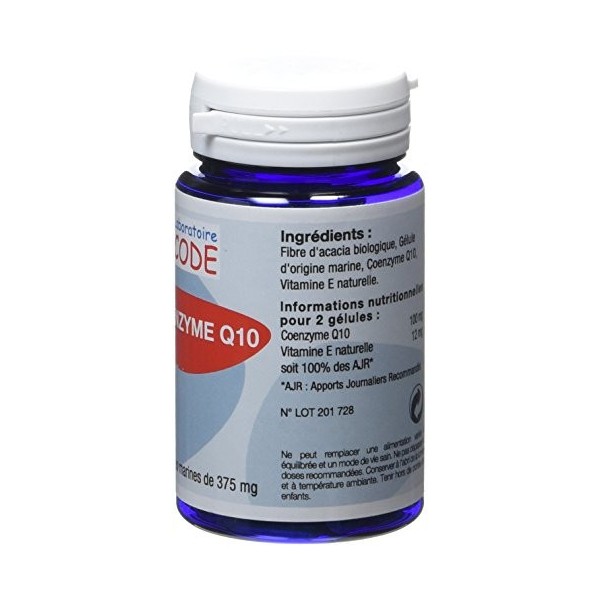 Laboratoire Code Coenzyme Q10 60 Gélules