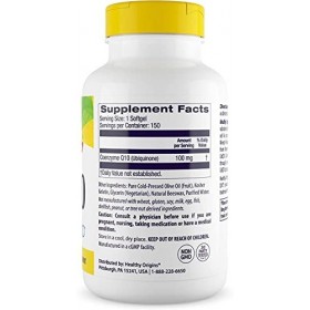 Healthy Origins, CoQ10 Gels Kaneka Q10 , 100 mg, 150 Gélules