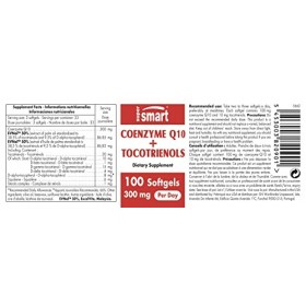 CoQ10 + Tocotrienols 300 mg par Jour - Contribue à une Bonne Santé du Coeur - Aide à Améliorer la Circulation Sanguine - Puis