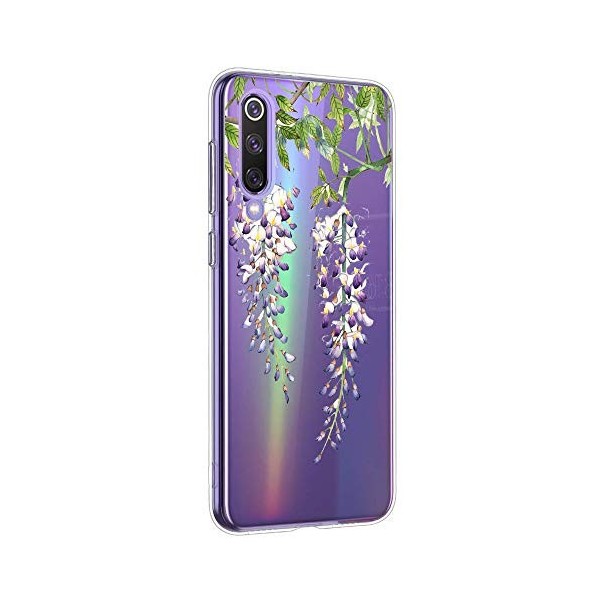 Oihxse Mandala Motif Case Compatible pour Sony Xperia 5 Coque Transparente Silicone TPU Souple Protection Etui Ultra Slim Meh