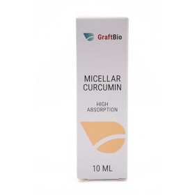 GraftBio Curcumine micellaire – Émulsion à haute absorption et absorption cellulaire 100 fois plus forte que la curcumine ord