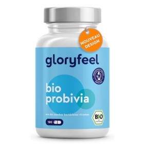 Bio Probivia, Ferment Lactiques Biologiques avec de lInuline, 180 Capsules Végétaliens 2 mois , 20 Milliards dUFC par Jour