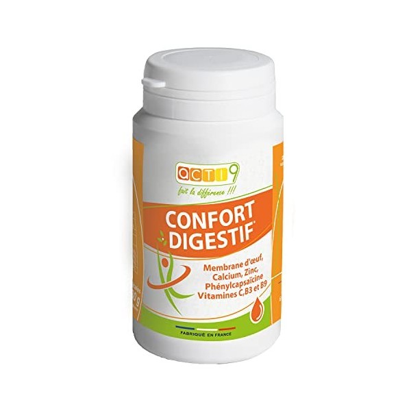 Complément alimentaire CONFORT DIGESTIF, Soutient la digestion, Protège et Equilibre la flore intestinale. Régulateur du poid