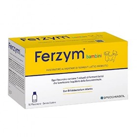 Specchiasol Ferzym Enfants Intégrateur Alimentaire, 10 Flacons