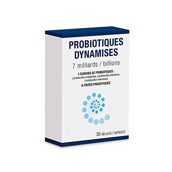 NUTRIEXPERT - Probiotiques Dynamisés - Favorise Equilibre De La Flore Intestinale -7 Milliards de Ferments Lactiques- 3 Souch