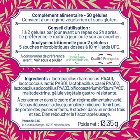 PROBIO 10 - Ferments lactiques - Aide à calmer les ballonnements - Gélules végétales/15 jours de cure - Participe à un transi