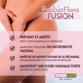 Healthy Fusion Probioflora Fusion | Probiotiques vaginaux microencapsulés | Combat et prévient les infections vaginales et ur