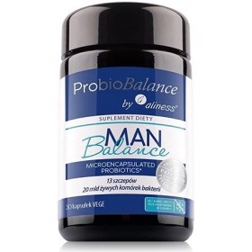 ProbioBalance Man Balance Lot de 13 souches probiotiques microencapsulées 20 milliards de bactéries 30 gélules Aliness
