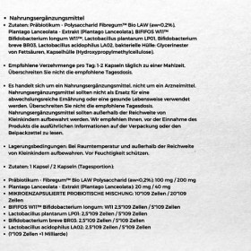 ProbioBalance IBS Balance Lot de 4 souches probiotiques microencapsulées 5 milliards de bactéries 30 gélules Aliness